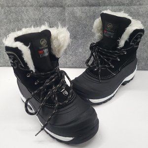 Tamarack Womens Snow Drifter Winter Boots Sz 8 Black Suede Waterproof Insulated